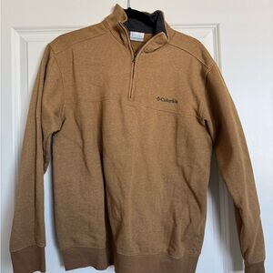 Columbia Men's Brown Quarter-Zip Sweater